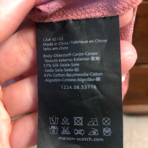 Dusty Rose with Stars-size2-silk-Peter Pan collar - Picture 6 of 6